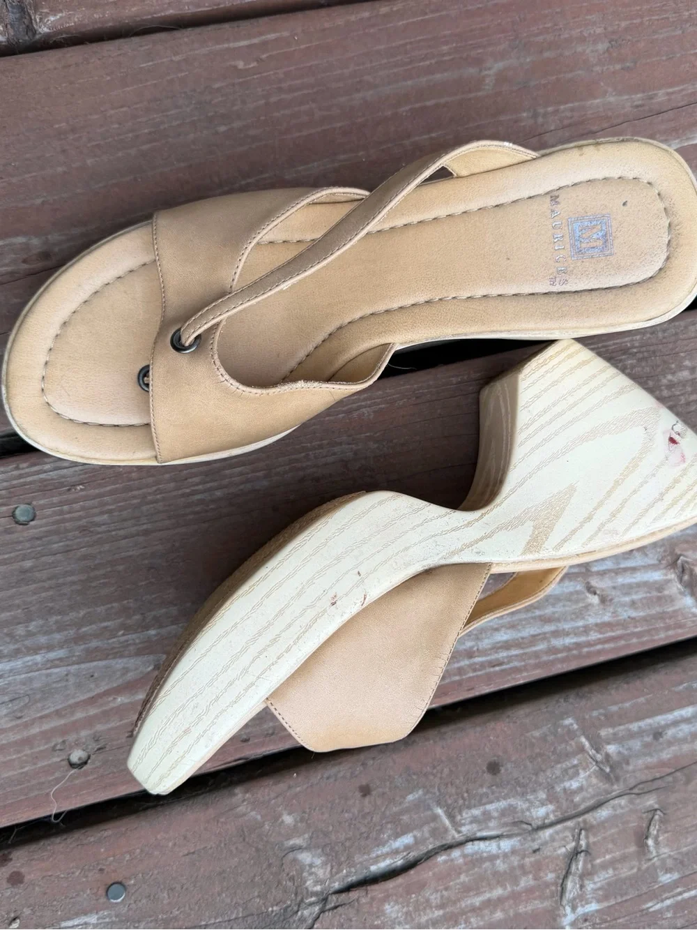Maurices tan plastic